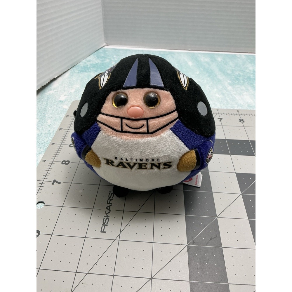 Retired TY Beanie Ballz BALTIMORE RAVENS NFL Football Plush Toy - Picture 2 of 12